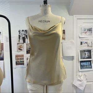 L’agence cowl neck tank top cami silk Saks Fifth Avenue large but fits like xl